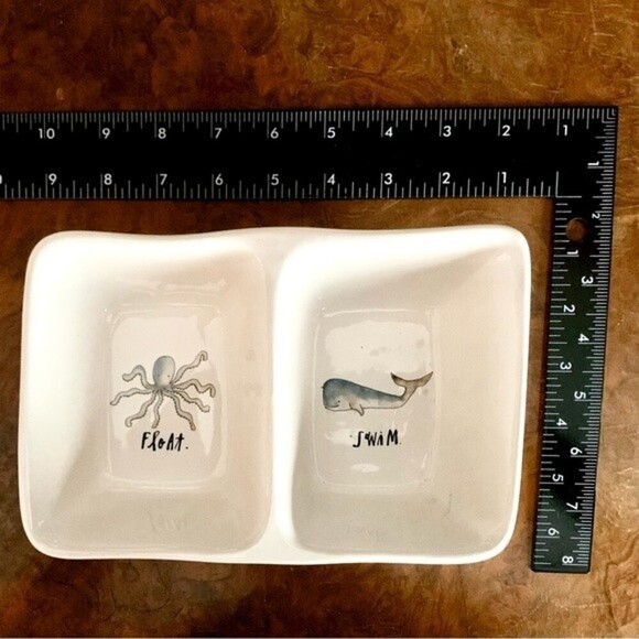 Rae Dunn Ocean Whale & Octopus Double Tray - Picture 4 of 8